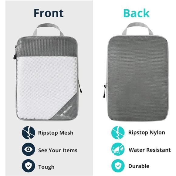 Compression Packing Cubes for Travel,Packing Cubes Compression Travel Essentials - Picture 5 of 7